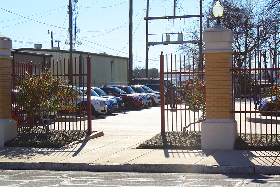 Parking at the Dr. Pepper Museum.