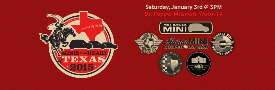 MINIs from six Texas clubs (including US) converged on Waco for some spirited driving, BBQ, giveaways, and a good time!